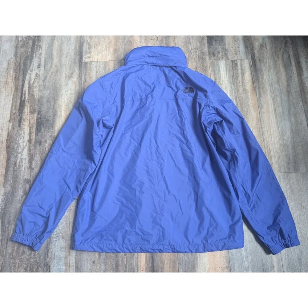 The North Face Rain Jacket Mens Large Blue Resolve 2 Dryvent Full Zip Hooded